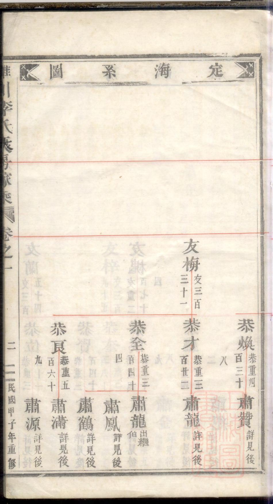 _雅川李氏大房家乘_