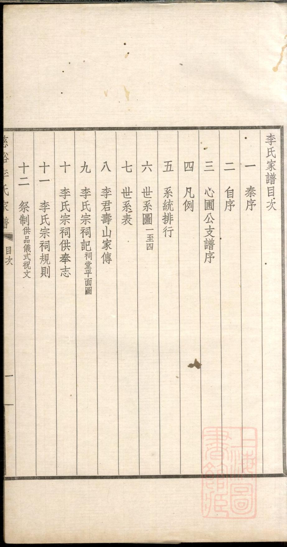 _慈溪李氏家谱_