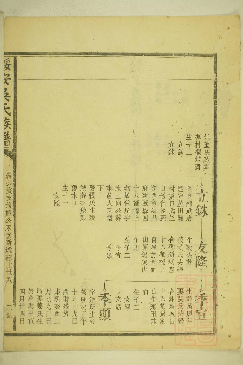 _绥安吴氏族谱_