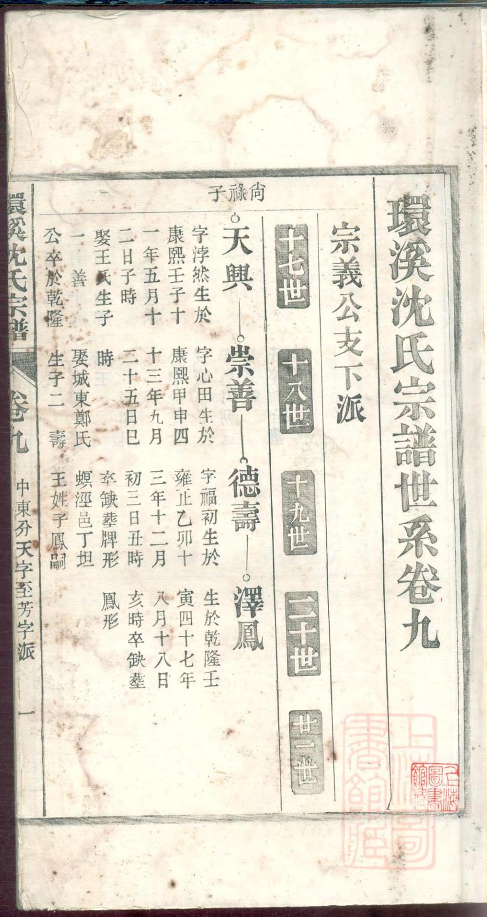 _环溪沈氏宗谱_