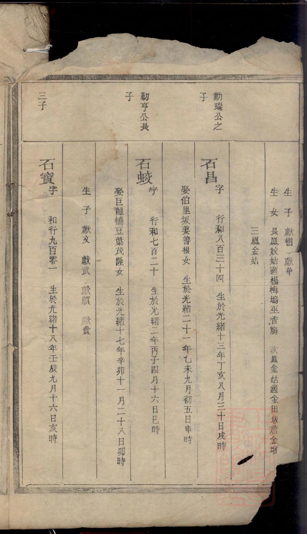 _凤林新坦周氏宗谱_