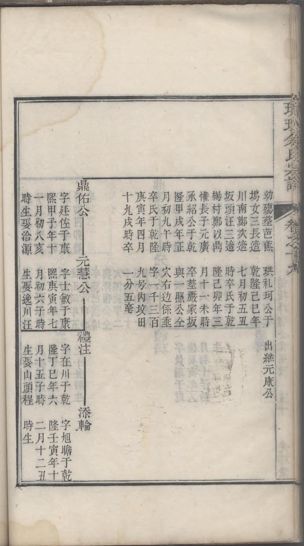 _璜皌余氏宗谱_