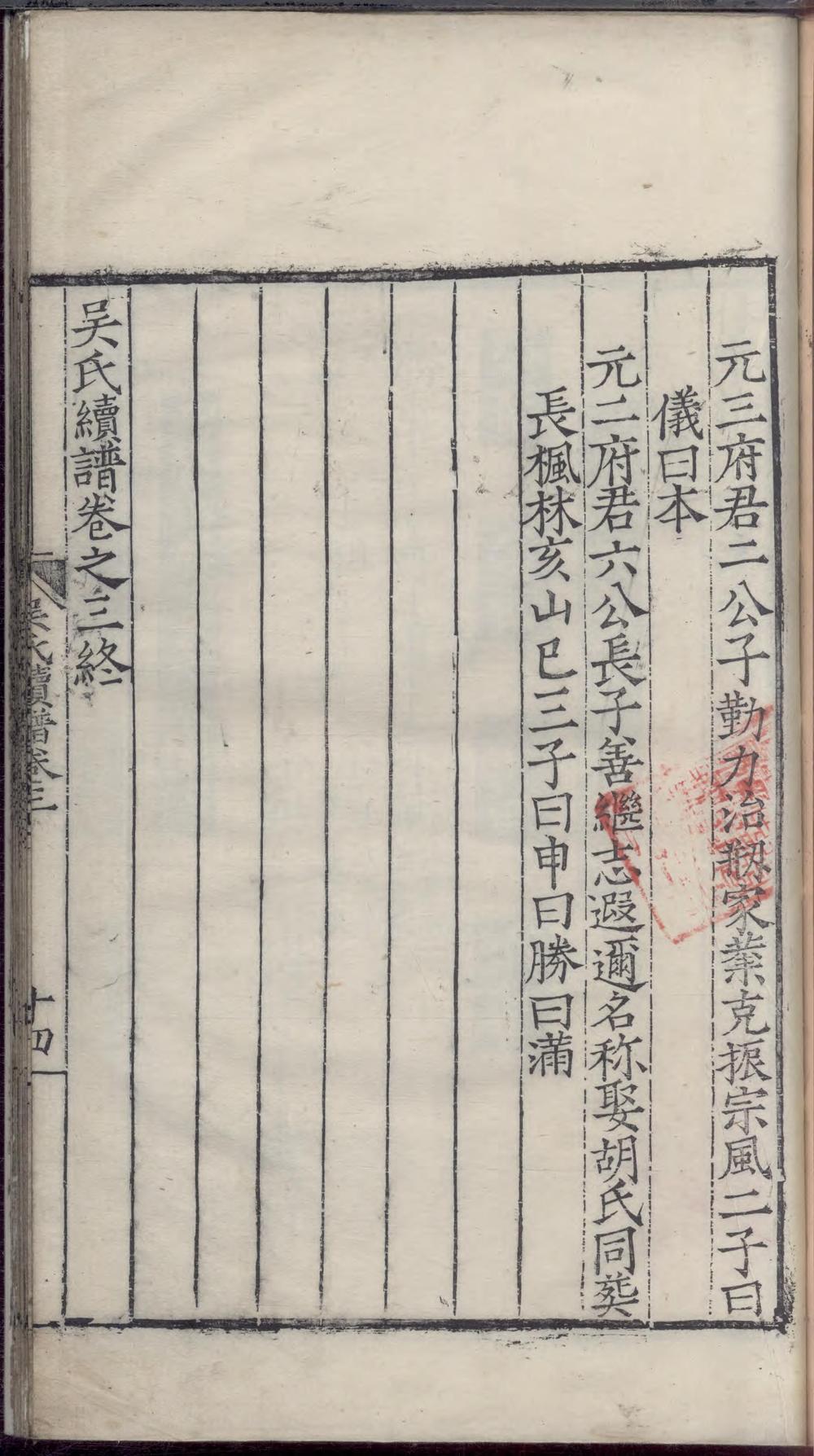 _休宁检潭琰溪吴氏同续谱_