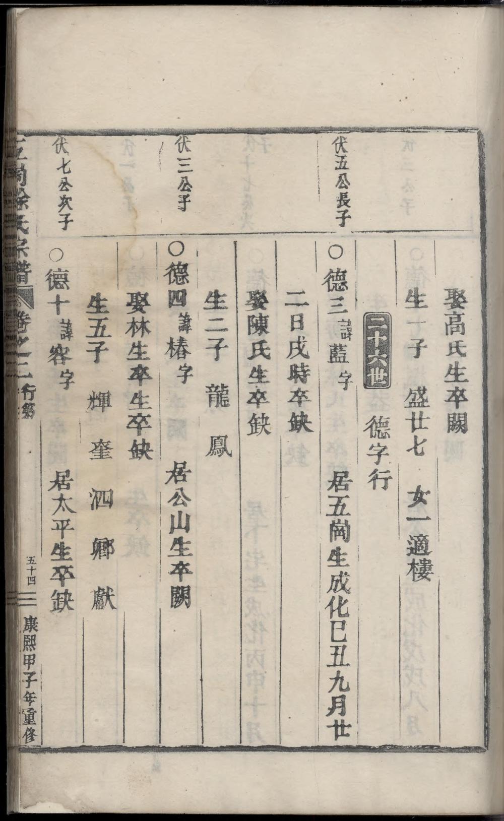 _五岗徐氏宗谱_