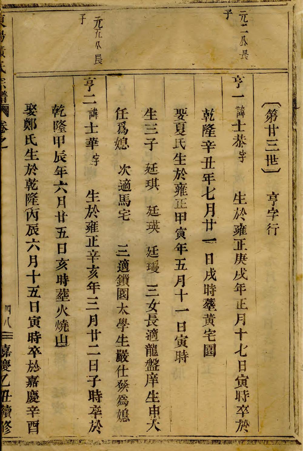 _东阳黄氏宗谱_