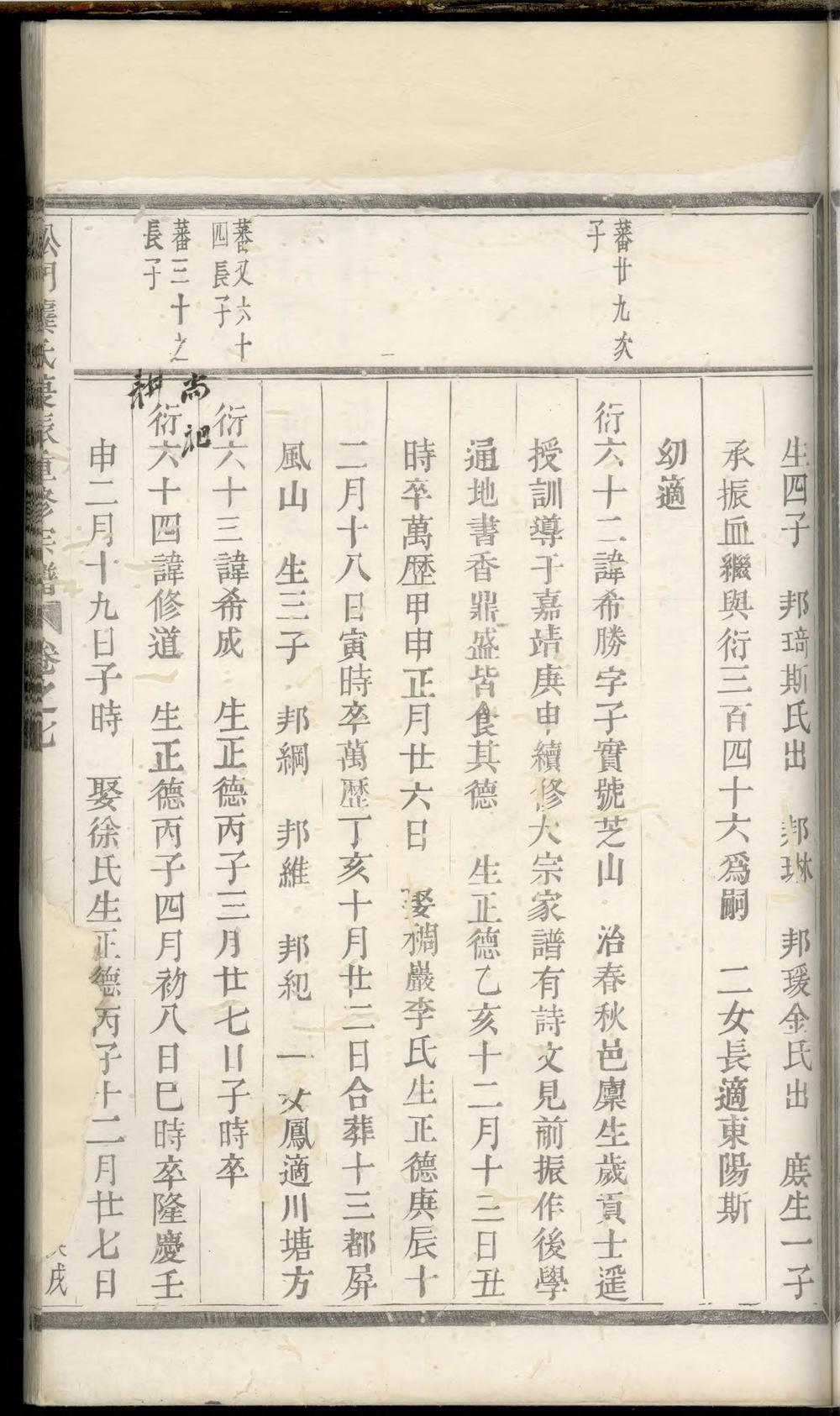 _松门龚氏复振重修宗谱_