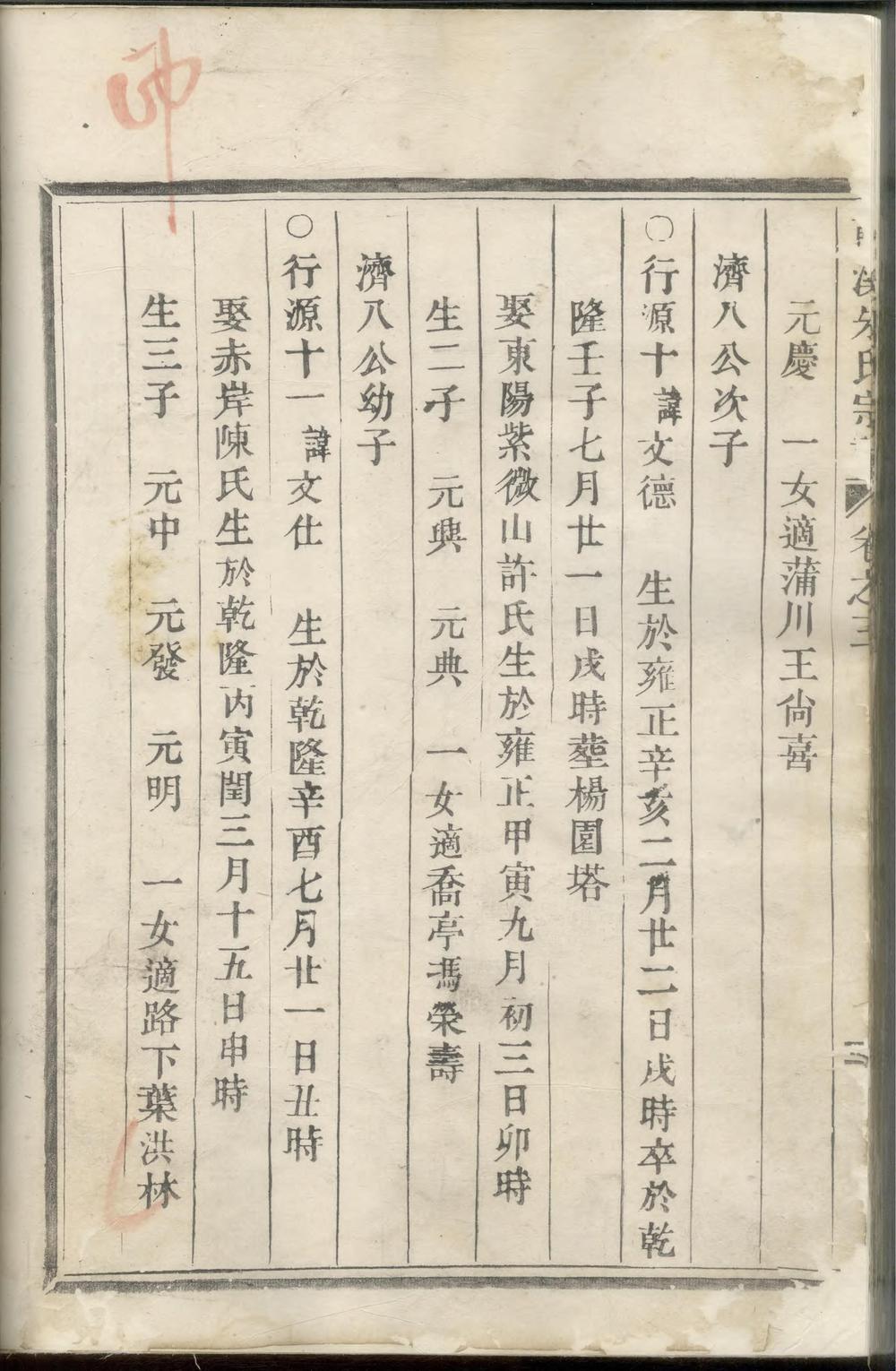 _薛溪朱氏宗谱_