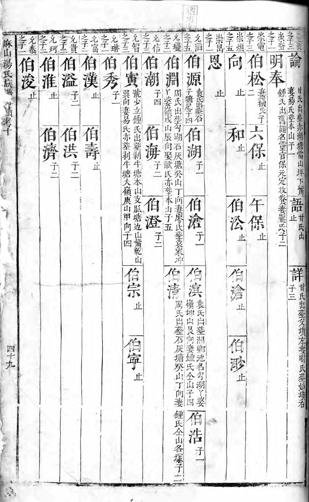 _麻山汤氏族谱_