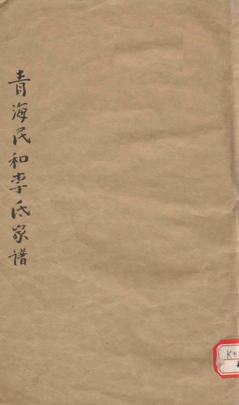 _青海民和李氏家谱_