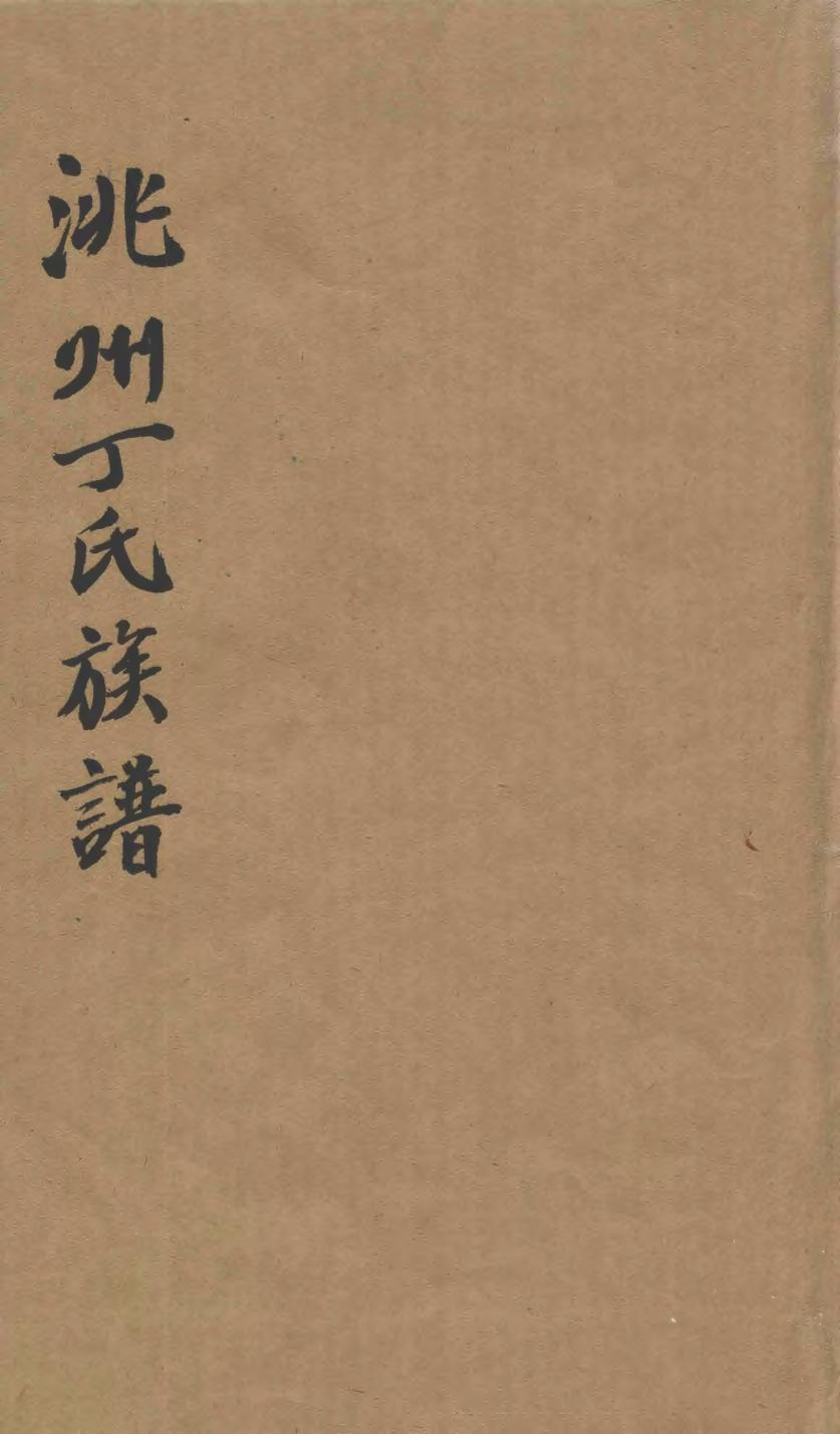 _洮州丁氏族谱_