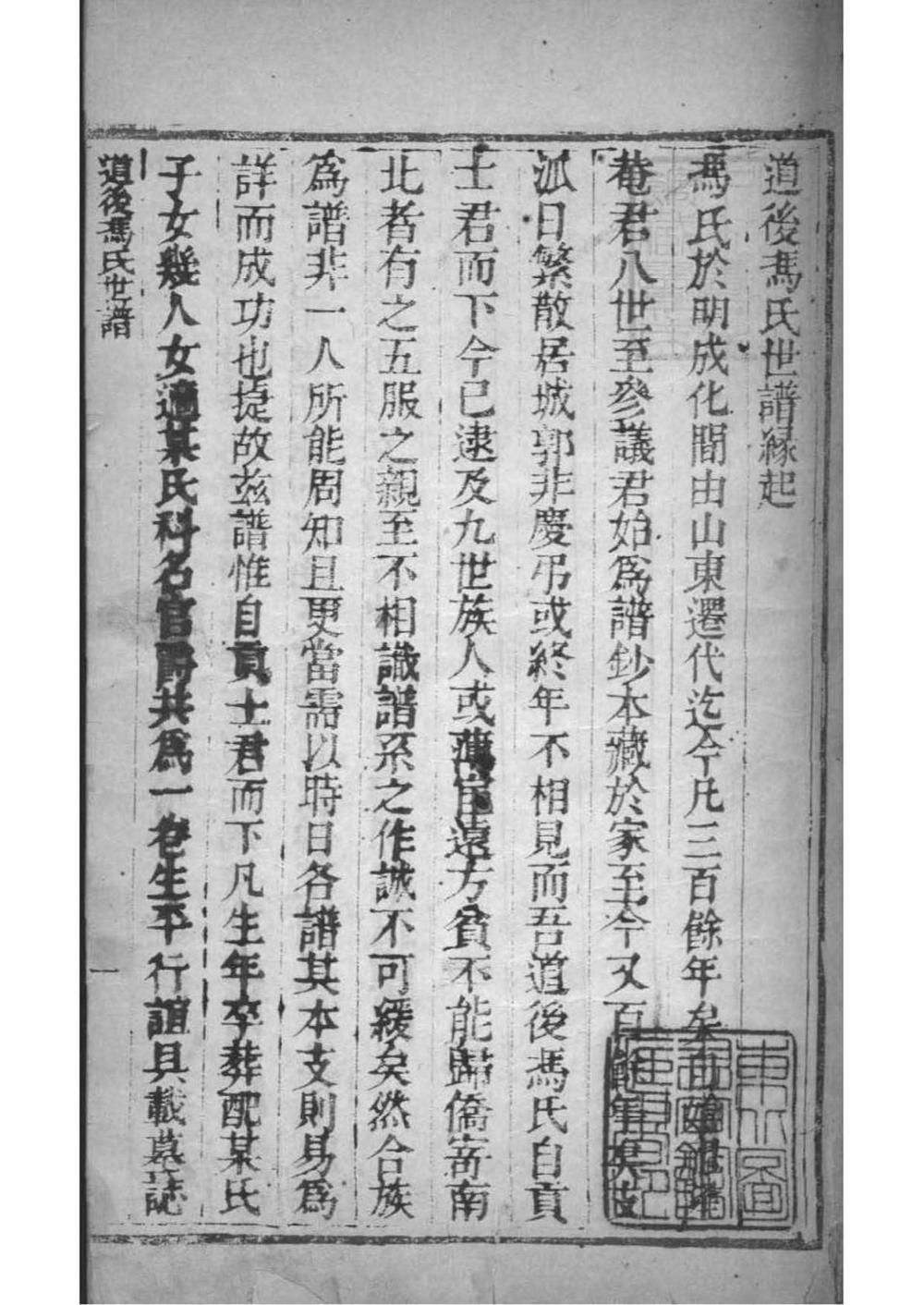 _[山西代县]道后冯氏世谱_