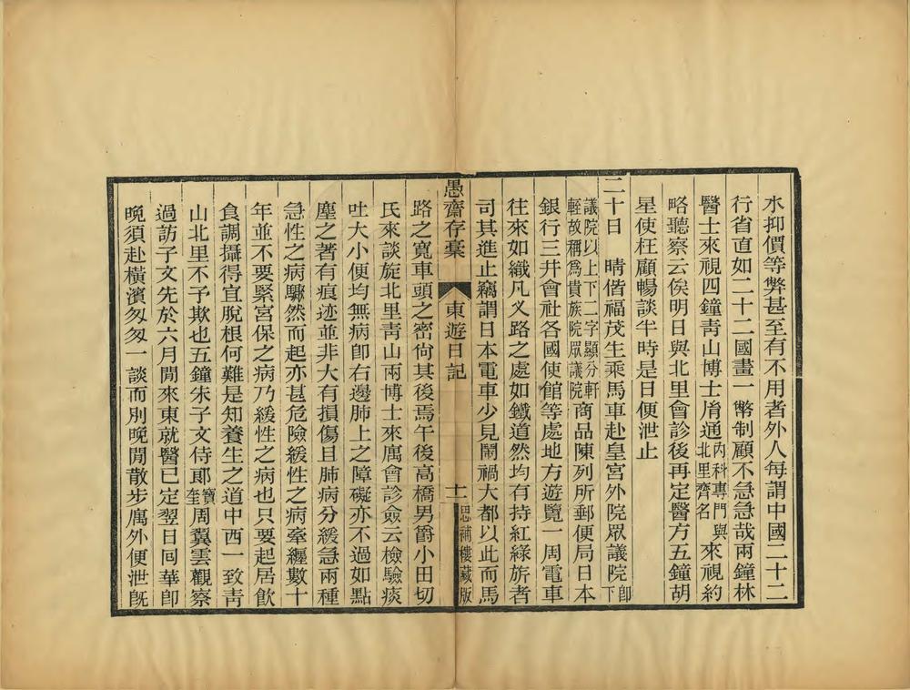 _愚斋东游日记_