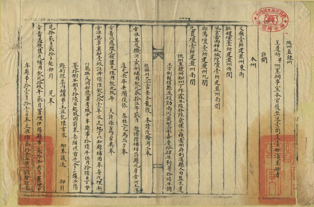 _陕州直隶州宪纲册_