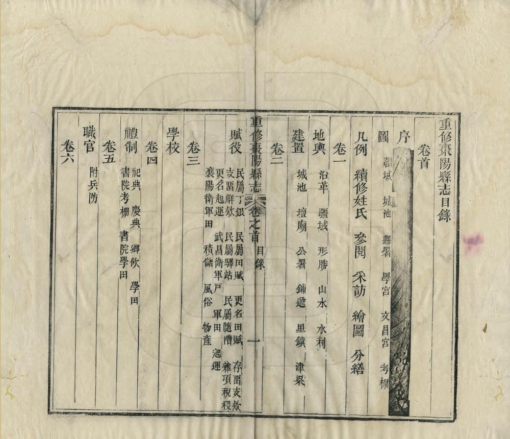 _重修枣阳县志_