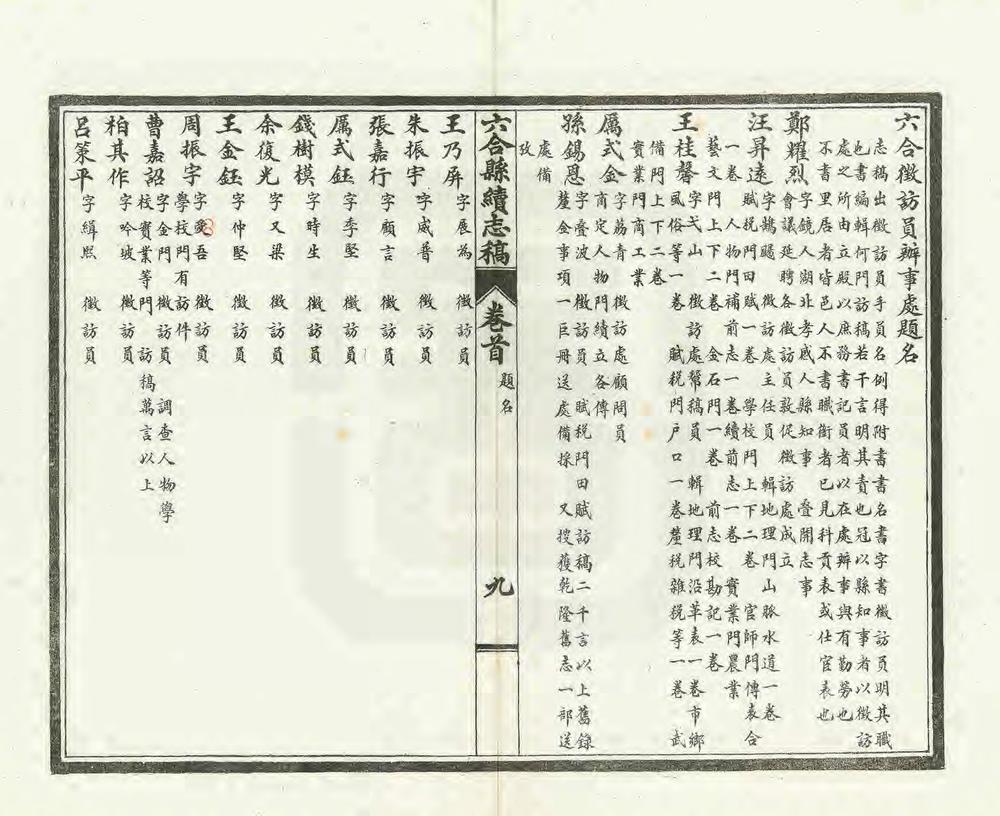 _六合县续志稿_