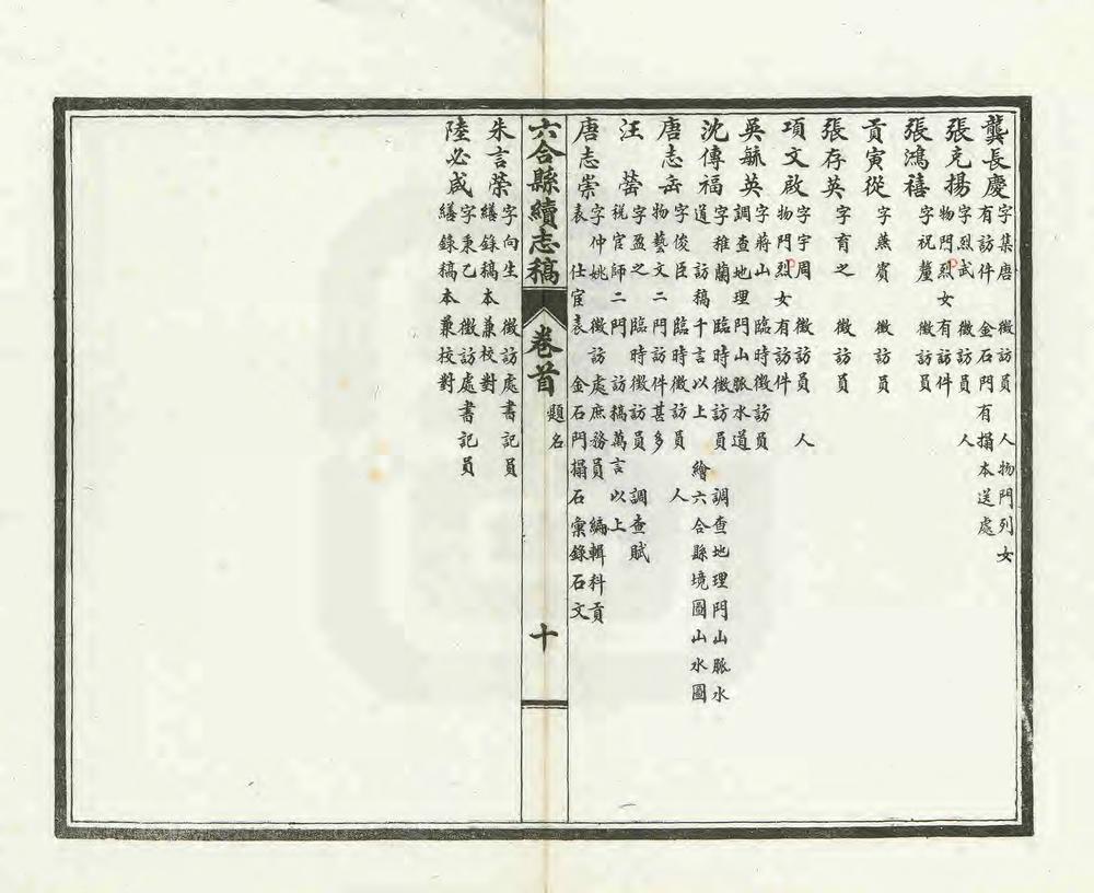 _六合县续志稿_