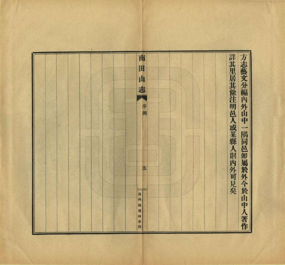 _南田山志_