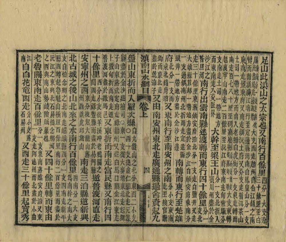 _滇南山水纲目_