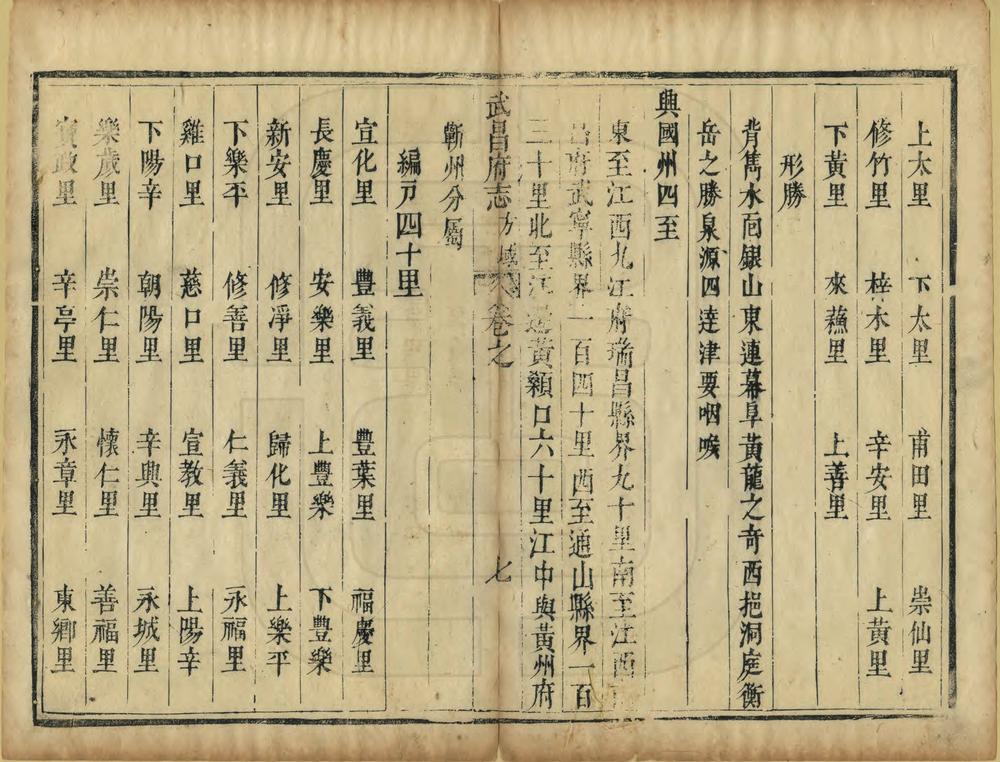 _湖广武昌府志_