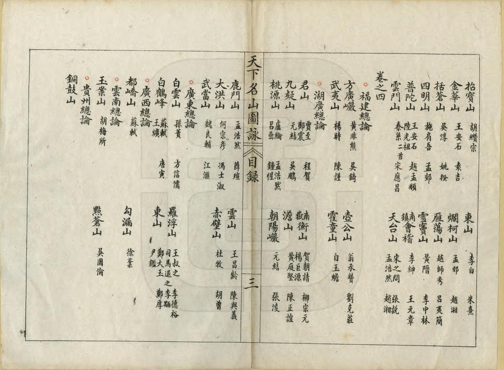 _天下名山图咏_