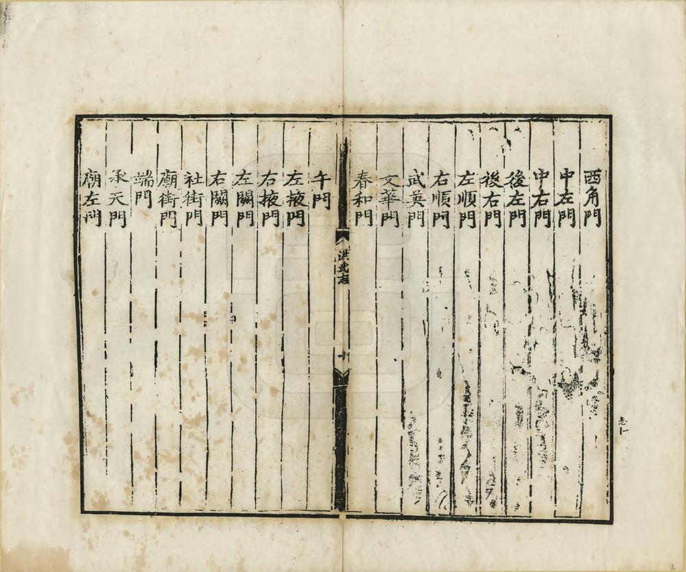 _洪武京城图志记_