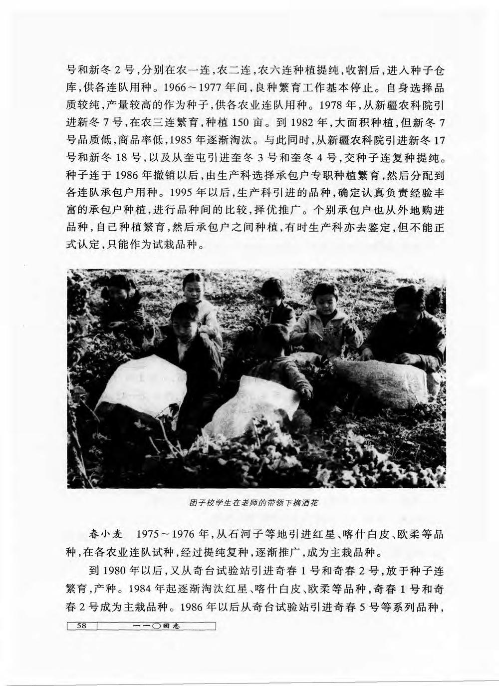 _新疆生产建设兵团农六师一一〇团志_