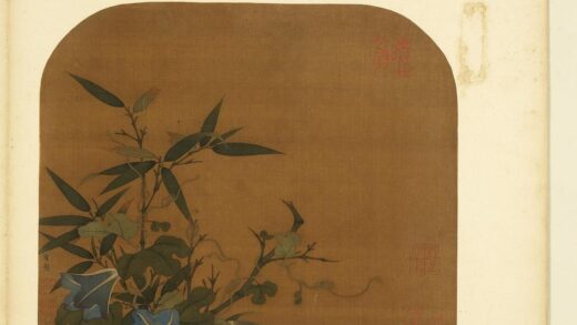 丘壑琳琅册 宋崔悫竹枝牵牛.jpg