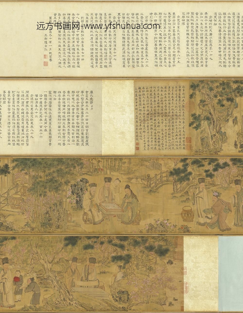 九老图卷明黄彪明神宗万历二十二年