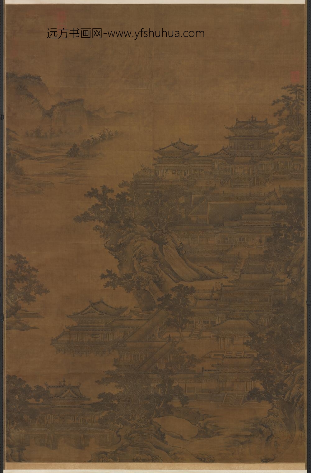 元李容瑾汉苑图轴