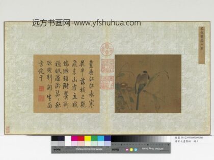 唐宋元画集锦册 宋艾宣霜芦山雀 1.jpg