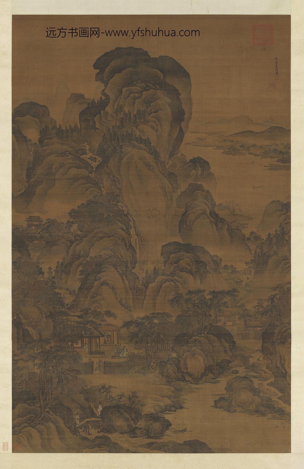 宋李相东篱秋色图轴