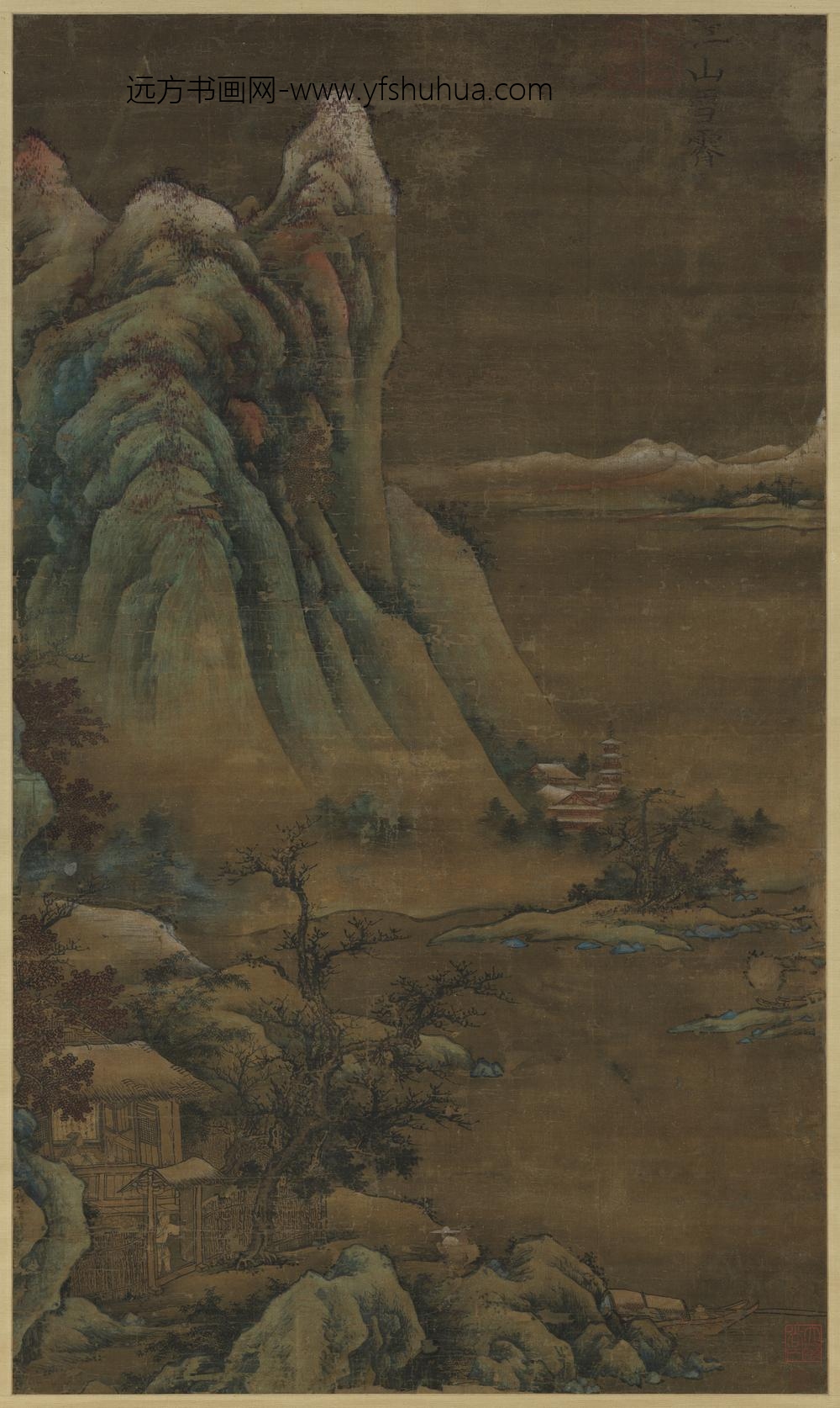 宋楼观江山雪霁轴宋楼观江山雪霁轴