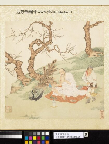 明丁云图罗汉册 罗汉（八） 4.jpg