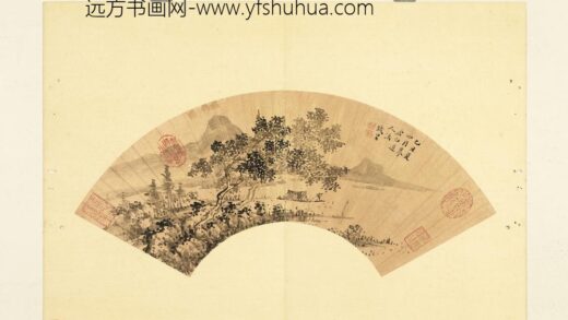 明人便面画册（四）册明钱昱树阴垂钓.jpg
