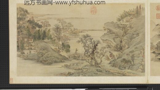 明人画幅集册 山桥杂树.jpg