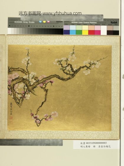 明人集绘册 清姜泓梅花.jpg