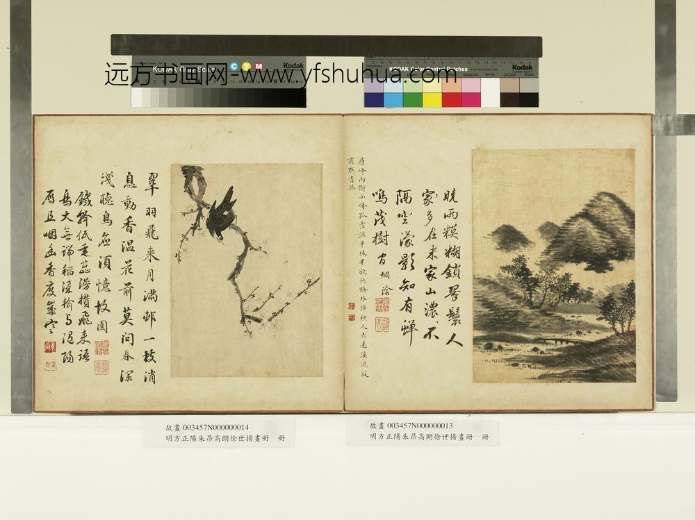 明方正阳朱昂高朗徐世扬画册-茂树蝉鸣-