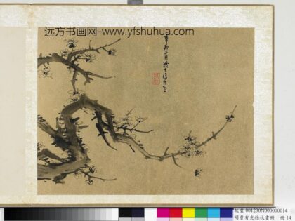 明曹有光孙杕画册册 画梅花.jpg