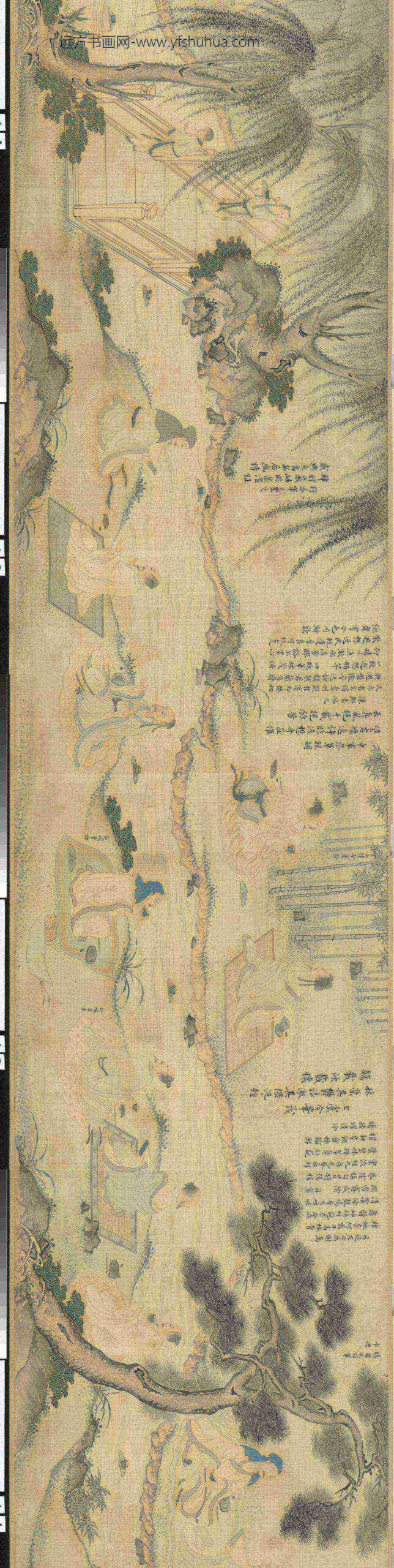 明李宗谟兰亭修褉图卷-_