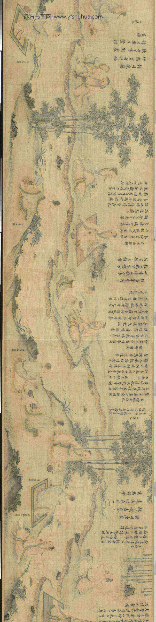 明李宗谟兰亭修褉图卷-_