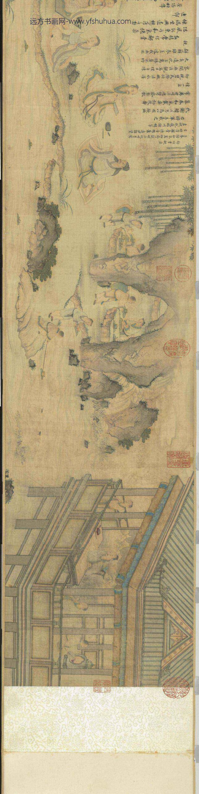 明李宗谟兰亭修褉图卷-_