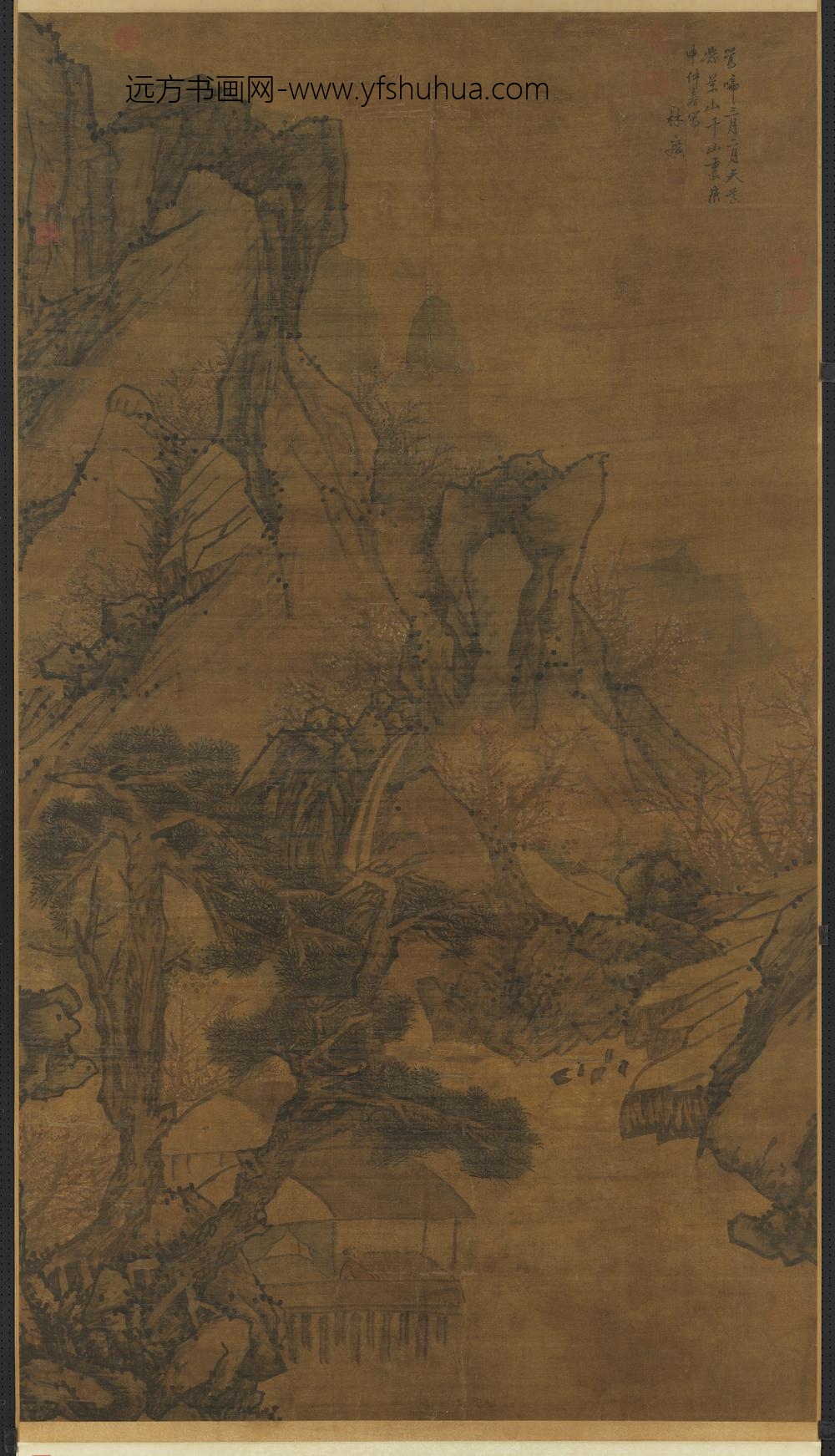 明林广春山图轴