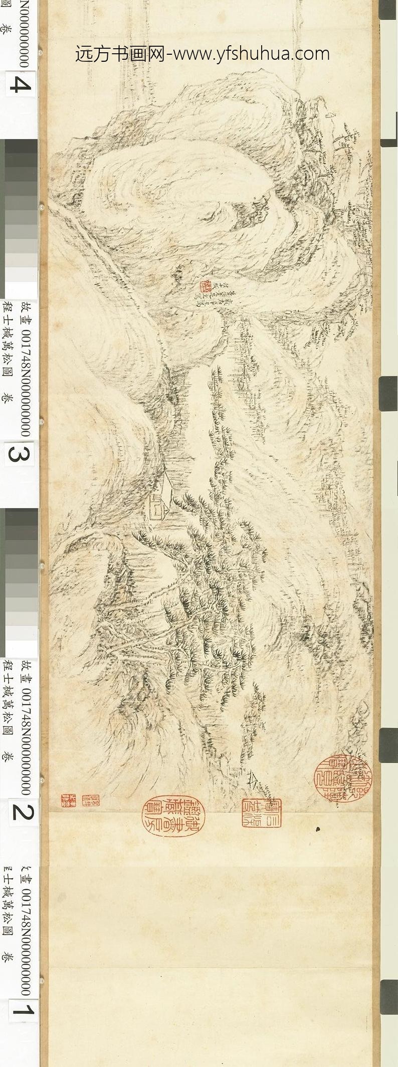 明程士椷万松图卷-_