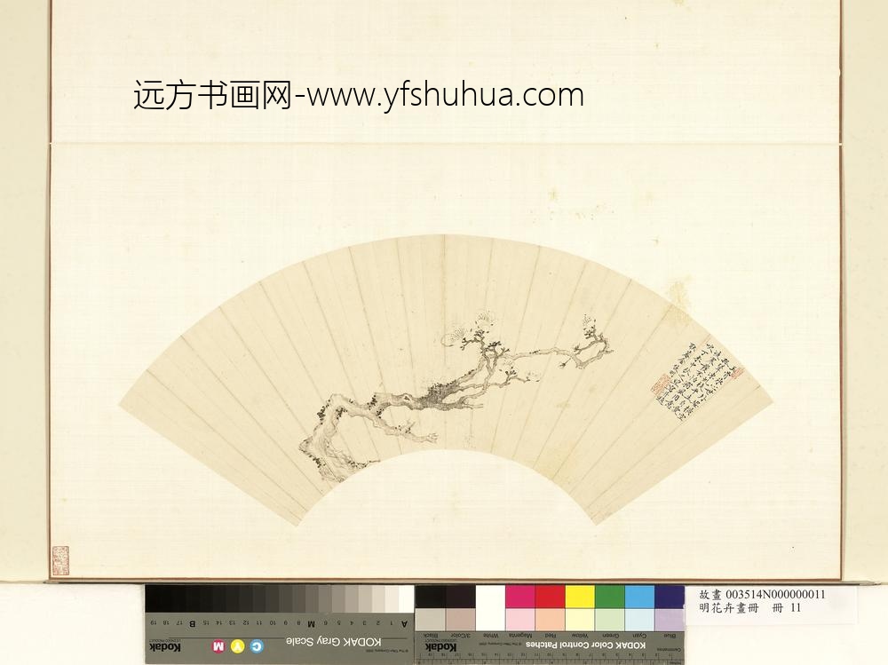 明花卉画册-明金俊明梅花