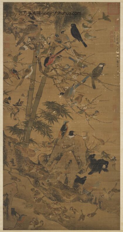 明边文进三友百禽图轴 1.jpg