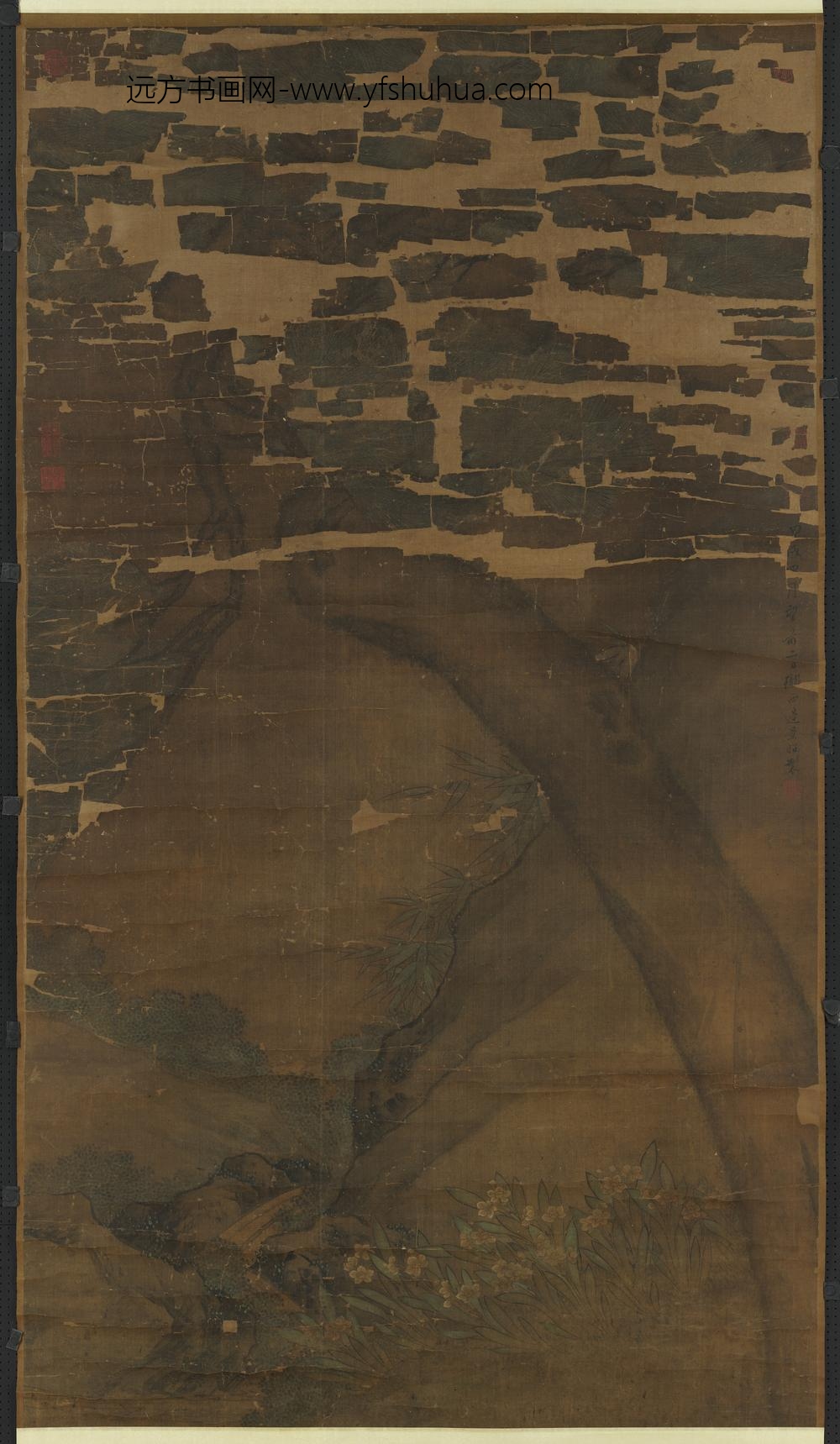 明边文进画群仙祝寿轴