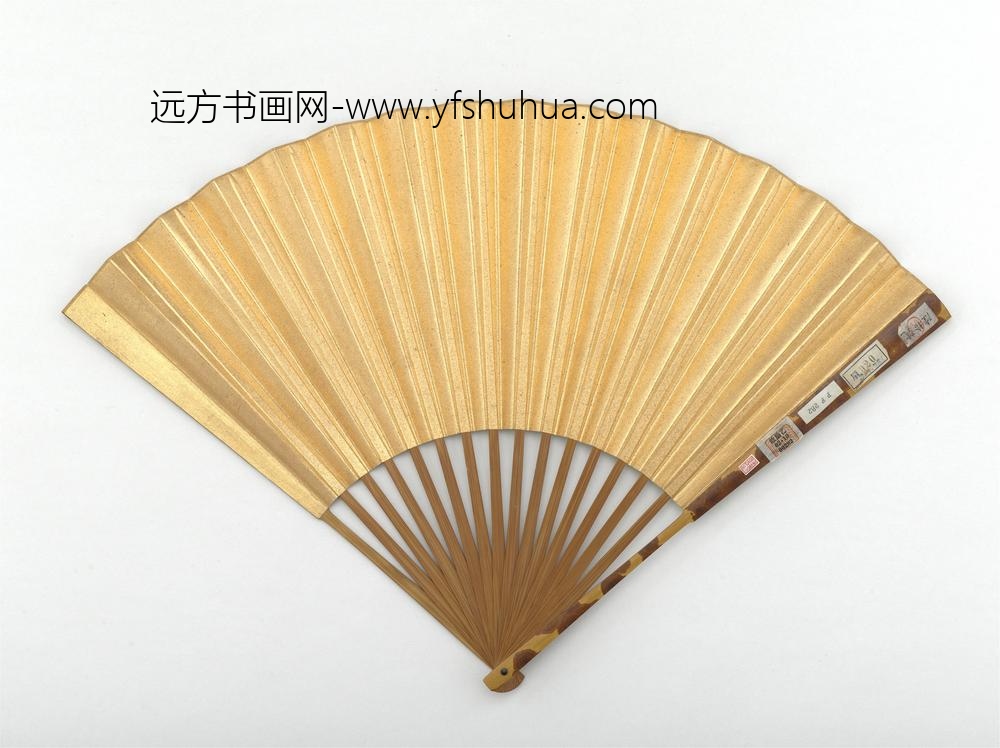 明马守贞花蝶图成扇-