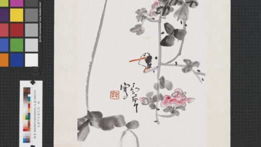 民国丁衍庸花鸟轴 1.jpg