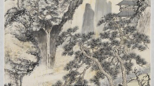 民国冯迥观瀑图轴.jpg