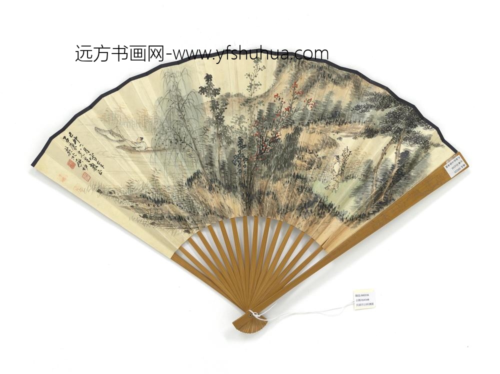 民国启功耕读图-